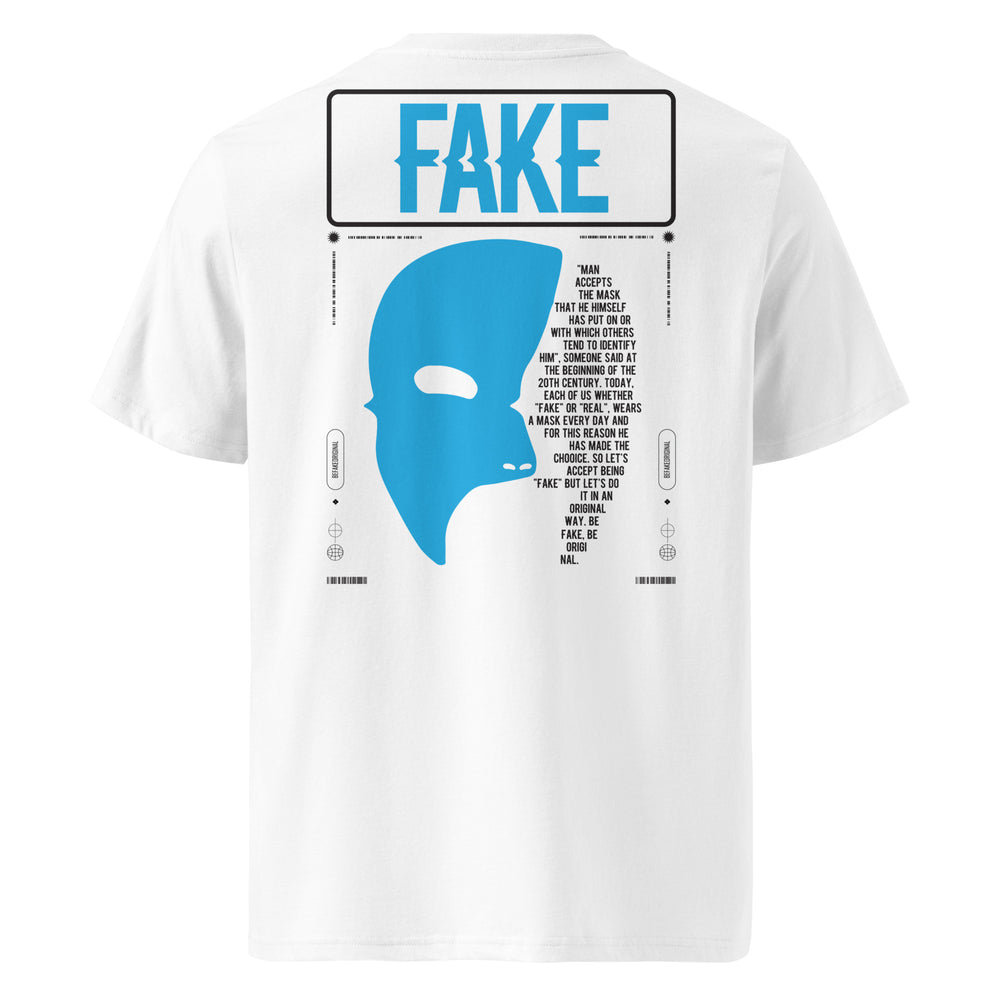 Fake T-Shirt White | Blue