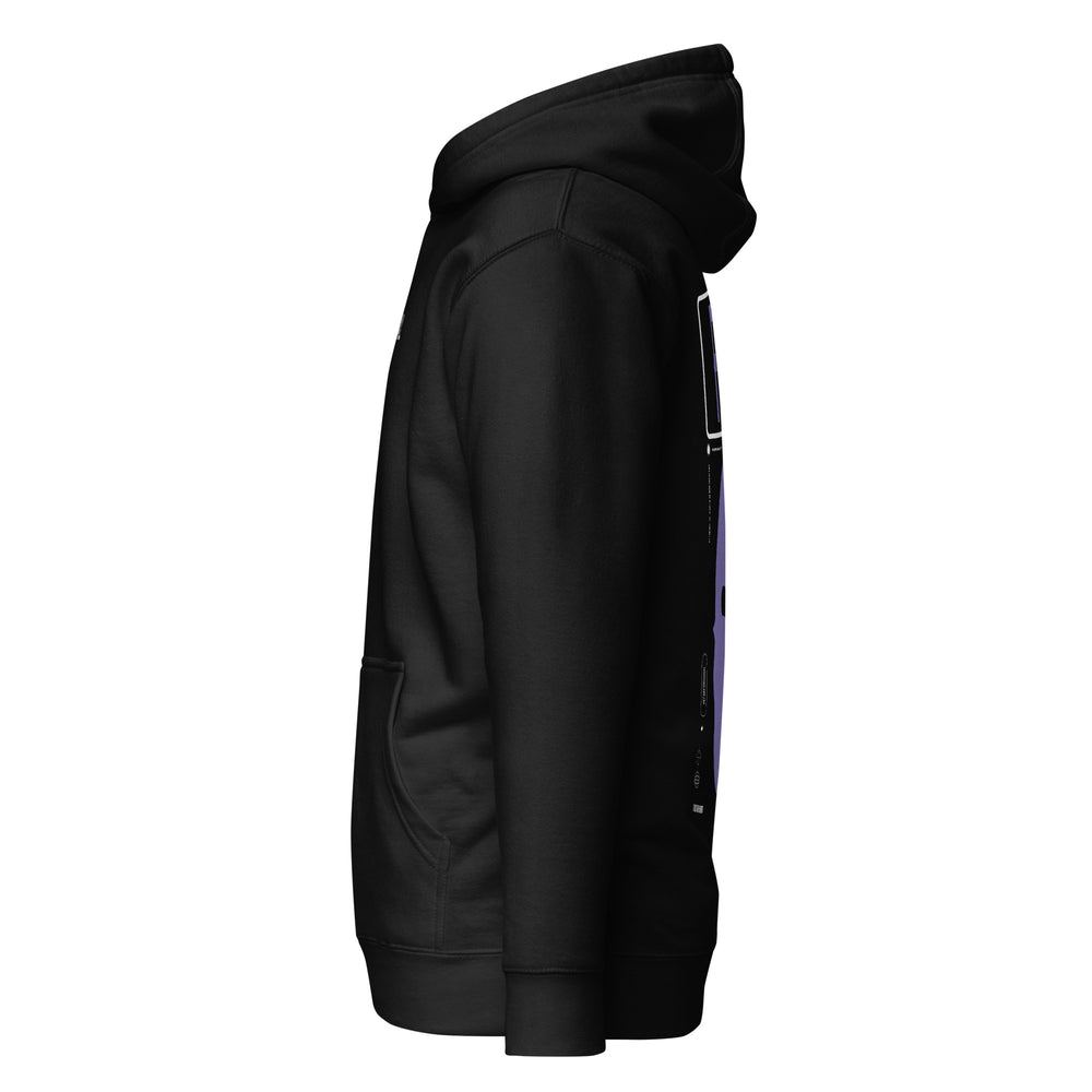 Fake Hoodie Black | Purple