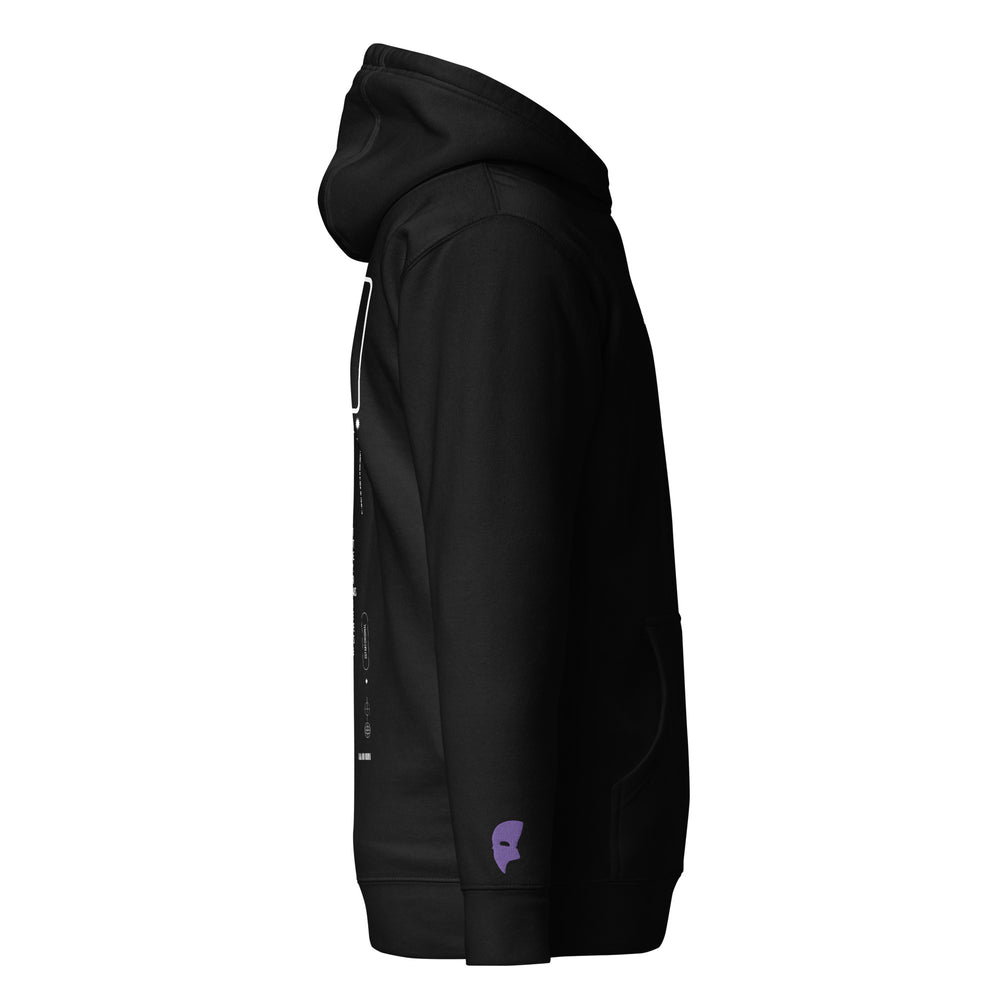 Fake Hoodie Black | Purple