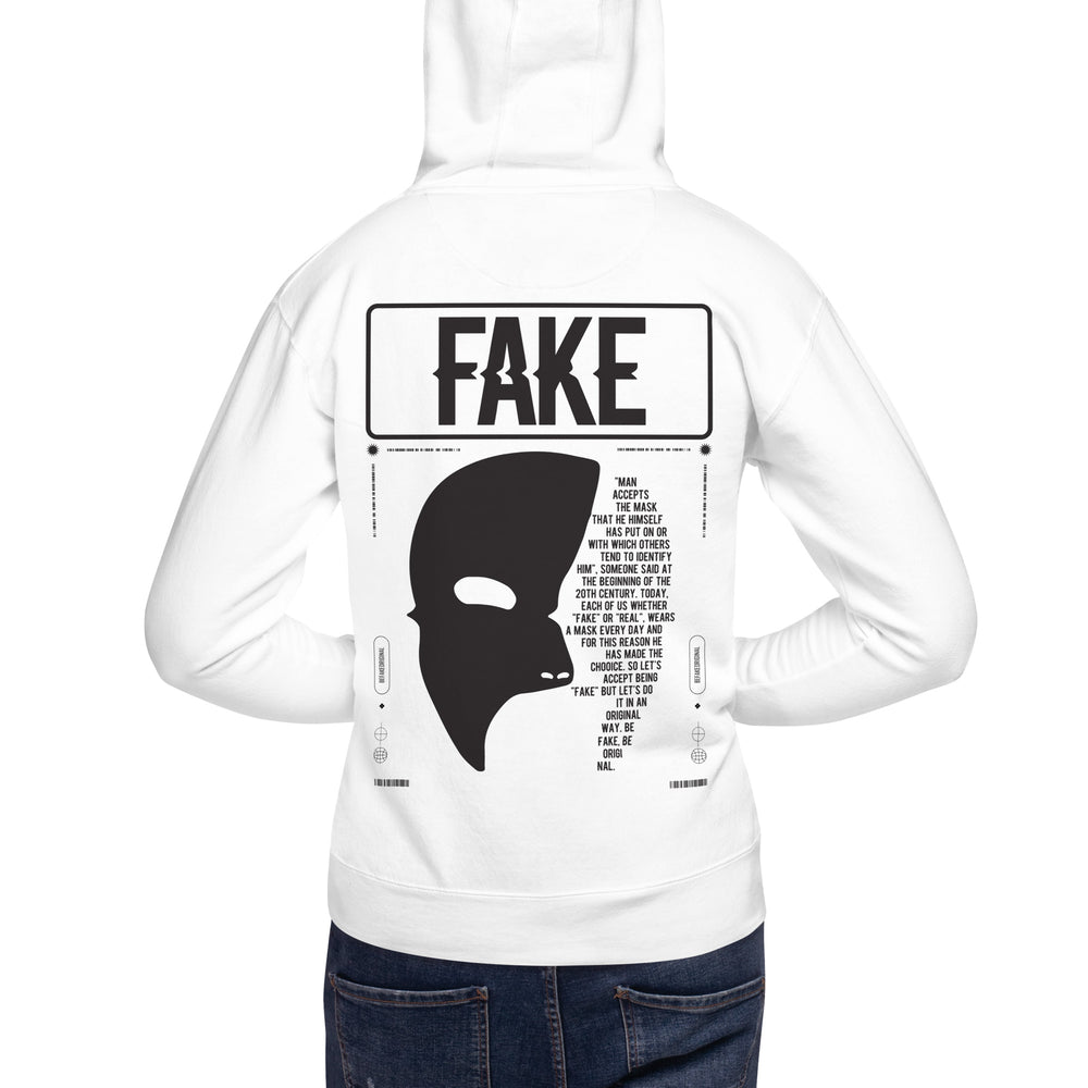 Fake Hoodie White