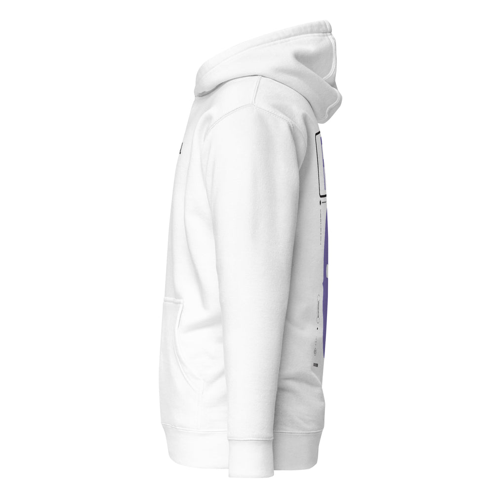 Fake Hoodie White | Purple