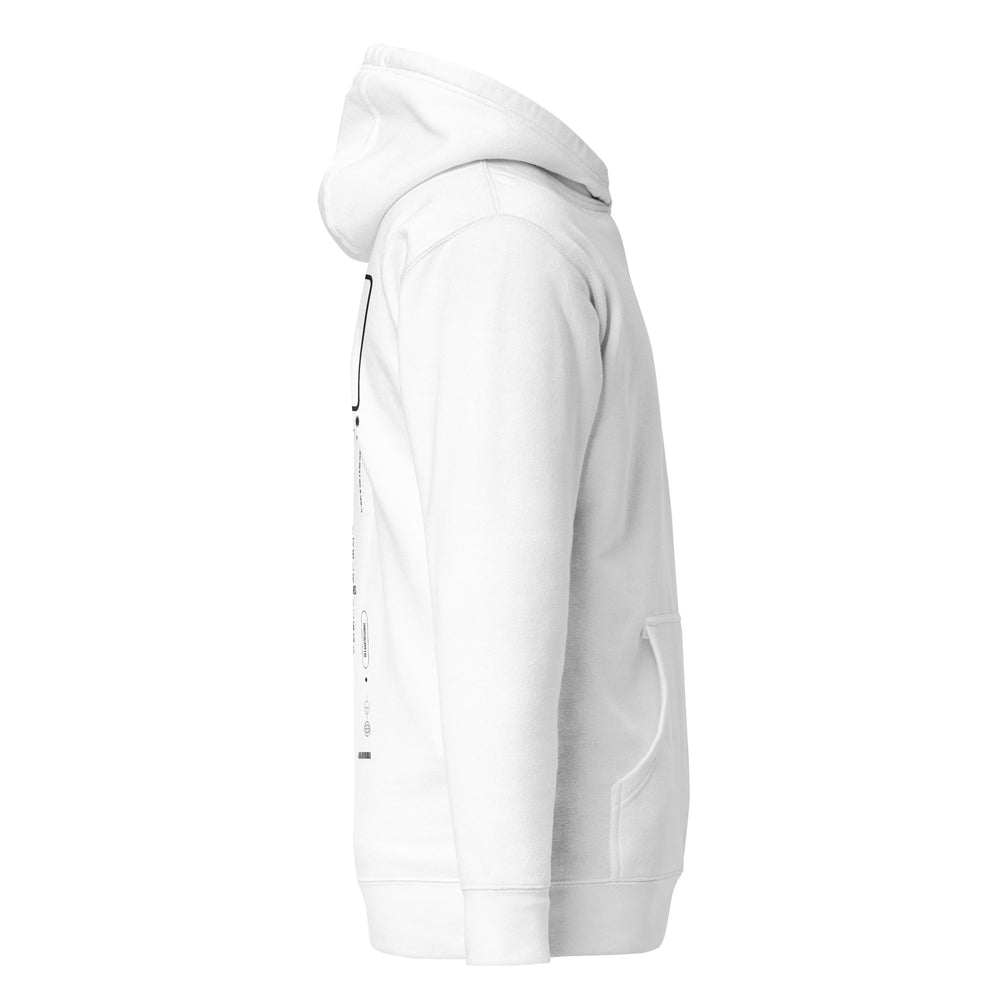 Fake Hoodie White