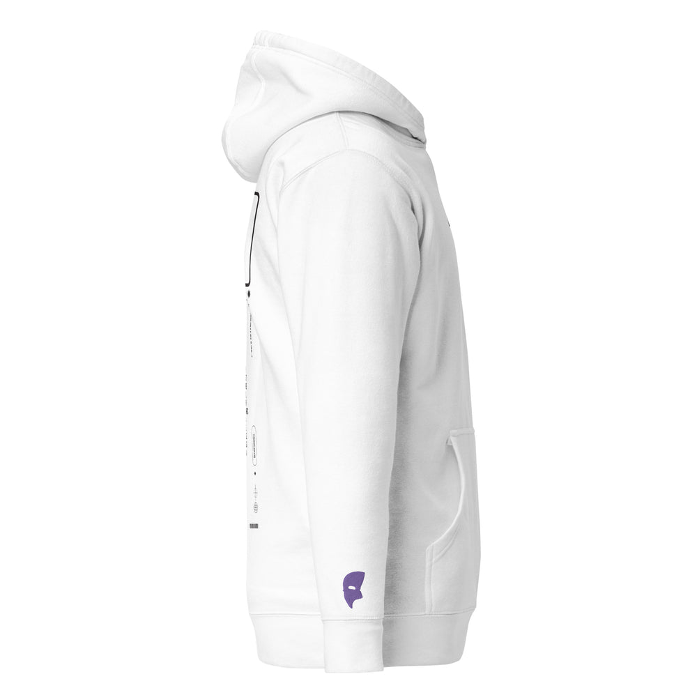 Fake Hoodie White | Purple